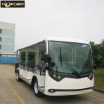 23 Seats Electric Sightseeing Bus , Battery Powered Electric Shuttle Bus