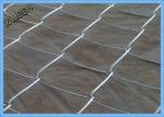 Heavy Duty Galvanized Chain Link Fence Fabric , Twisted Edge Wire Fence Panels
