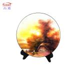 Tempered Cutting Board with 6mm Glass Thickness White Round Serving Tray