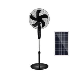China Air Cooling SAA 1A Adapter Solar Pedestal Fan 24000mah factory