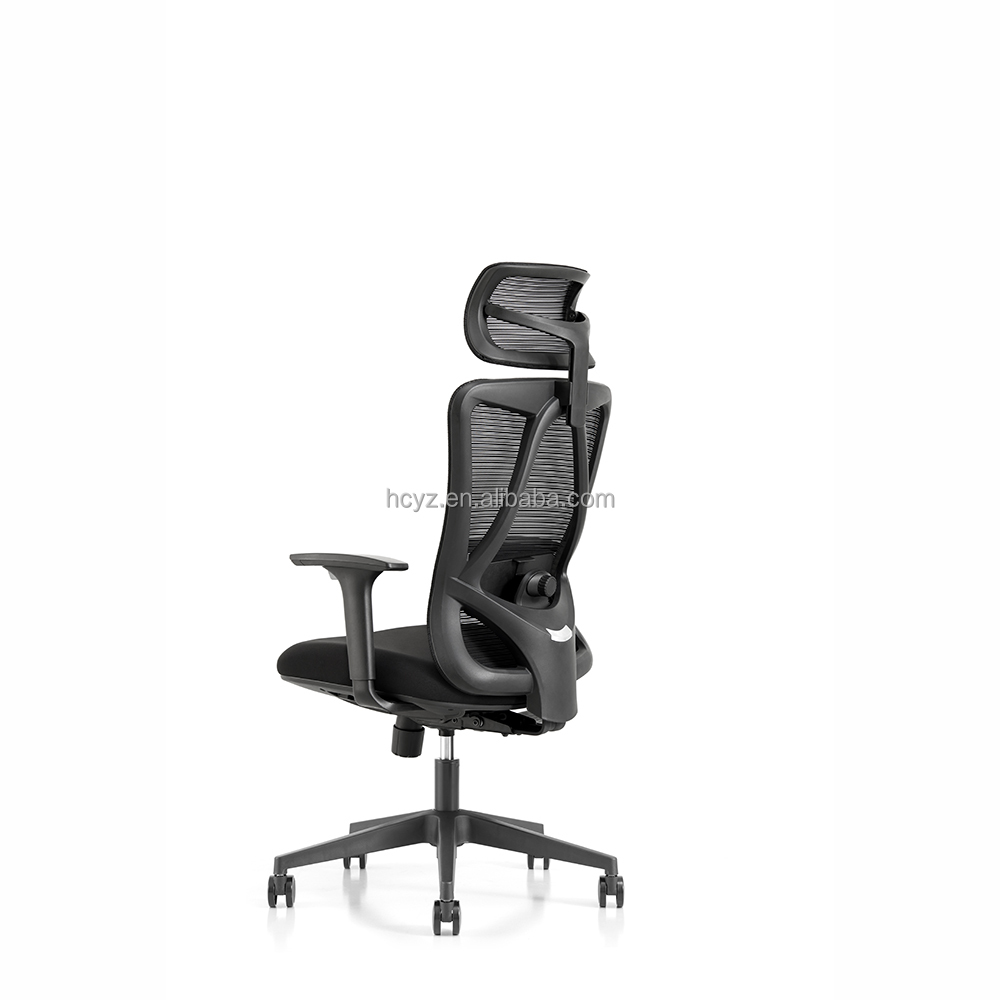W710D700H1120-1280MM Stainless Steel Office Recliner Chair with Footrest and Mesh Design