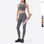 210gsm Women Yoga Sets Gym Leggings Sets With Pockets