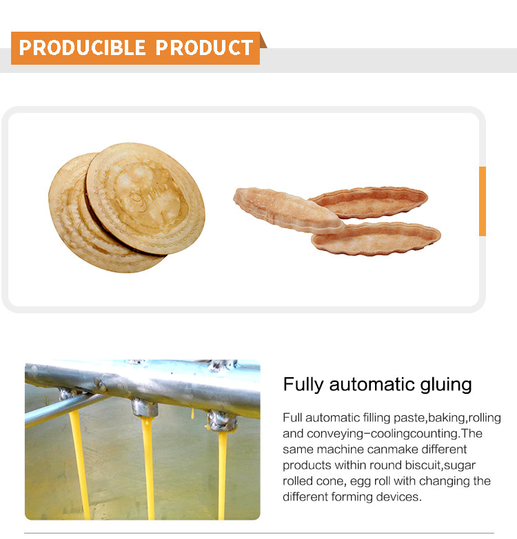 Automatic Wafer Biscuit Production Line Stainless Steel Material