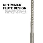 Sandblasted SDS MAX Hammer Drill Bit for Concrete Cross Tipped