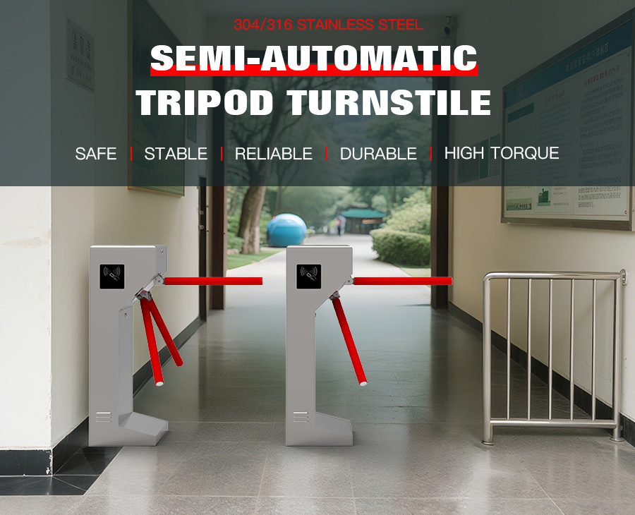 HCW AC220V One Way Turnstile Semi Automatic Tripod Security Gates 30-35 Persons / Min