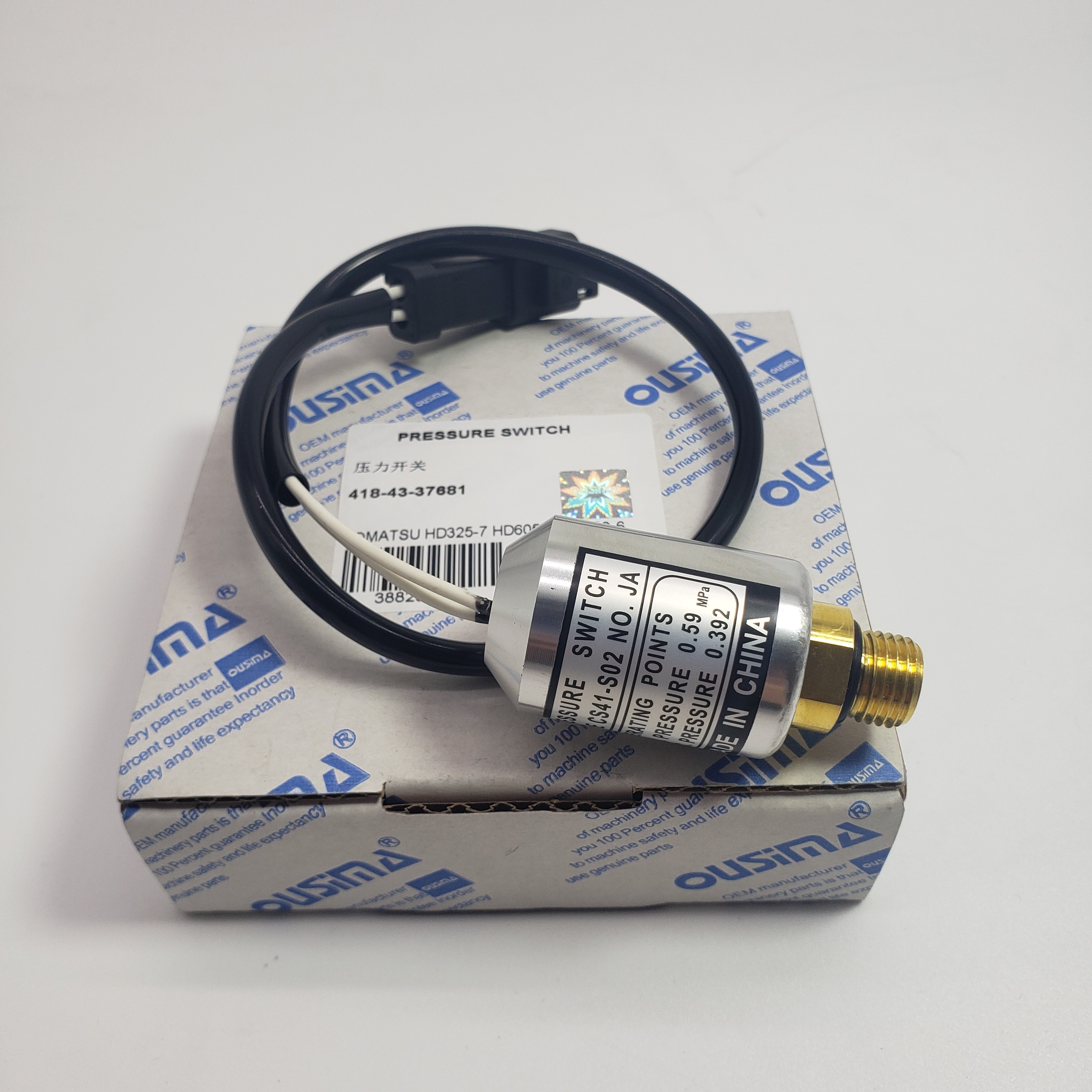 Pressure Switch 418-43-37681 for Komatsu HD325-7 HD605-7 WA380-6
