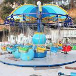 Small Amusement Park Rides Flying Chair Ride Colorful Seats Height 4.5m