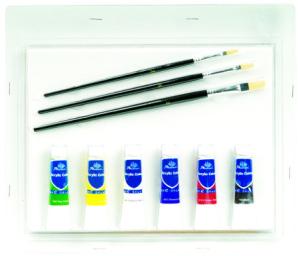China Complete Toddler Watercolor Art Set , Personalized Artist Box Set 11pcs factory