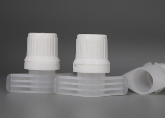 9.6mm Easy Pour Plastic Spout Caps With Safety Ring Top On Laundry Bags