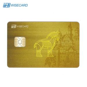 China WCT Metal Clone RFID Card CMYK Offset Printing Magnetic Stripe Visa Credit Cards factory
