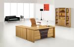 Fruit Wood Color Office Manager Desk With Movable Cabinet BV SGS FSC