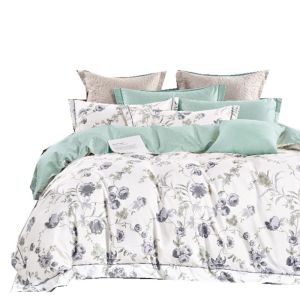 40s 100% Pure Cotton Bedding Set Printing Bed Sheet Quilt Cover Sets for Home Colorful