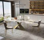 Bright Rock Board Small Apartment Dining Table Chair Sets Nordic Modern Light