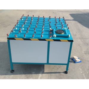 Manual Insulating Glass Coating Table With Rollers And Bigger Shelf
