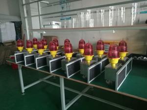 China Electric Power Tower Solar Powered Emergency Lights Red FAA L810 Low Intensity factory