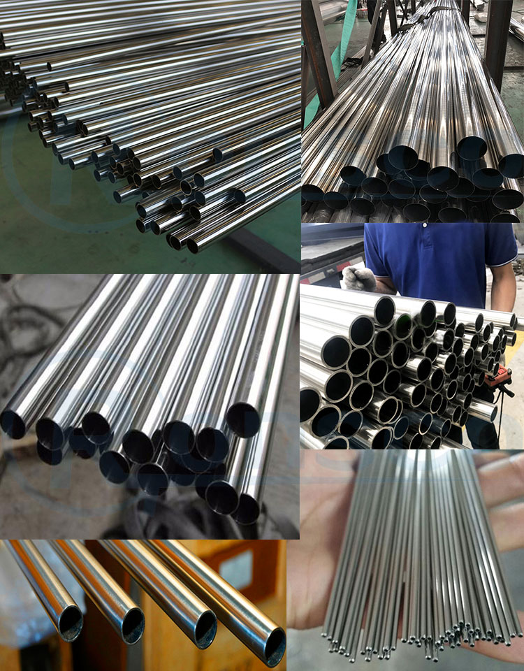 Cold Rolled SS Round Pipe ASTM A554 5m Length Mirror Polished 5mm Thickness