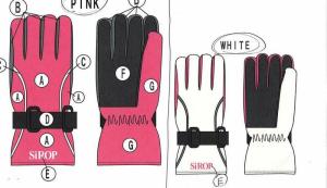 China ladies winter warm gloves factory