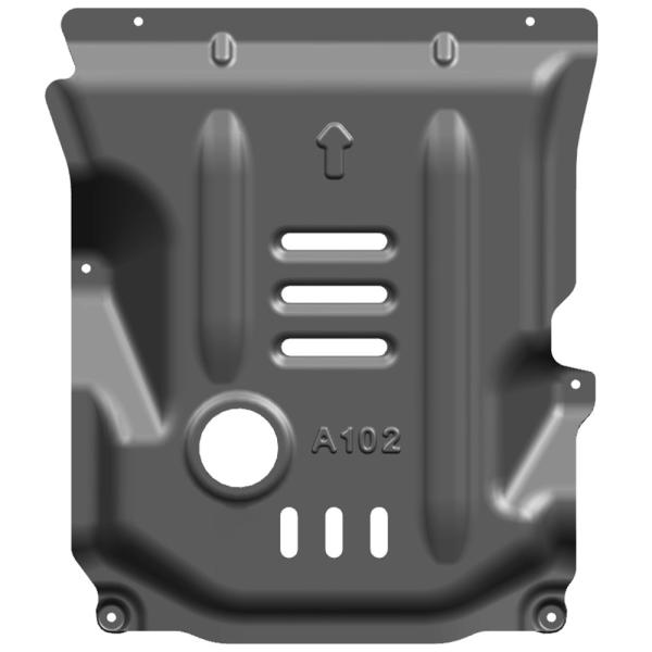 Gray Alfa Romeo Giulia Skid Plate Engine Guard Transmission Underbody Protection