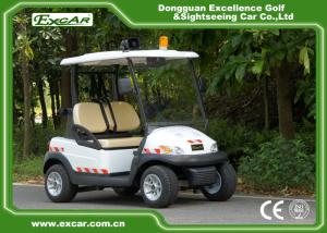 China EXCAR White Electric Patrol Car 2 Seats Electric Police Car ADC Separately Motor factory