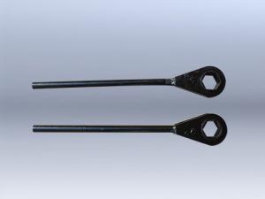China Darken Steel Ratchet Wrench For Vulcanizing Machine Single Head factory