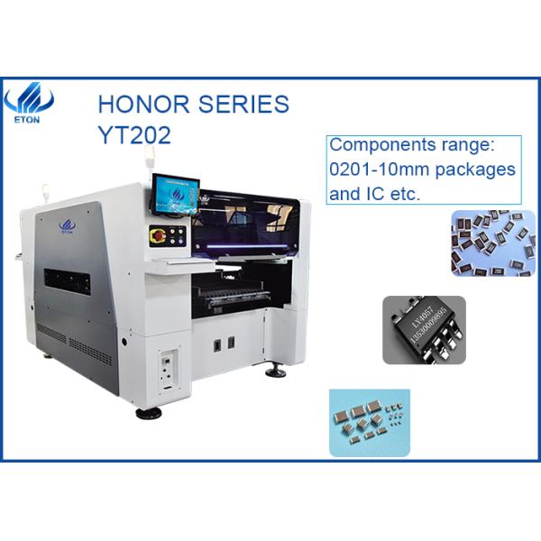 Led chip SMT pick and place machine with 20 heads and 32pcs of feeders,total tape reel package 64pcs