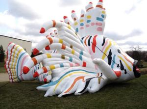 China Attractive Inflatable Advertising Products Outdoor Inflatable Fish factory