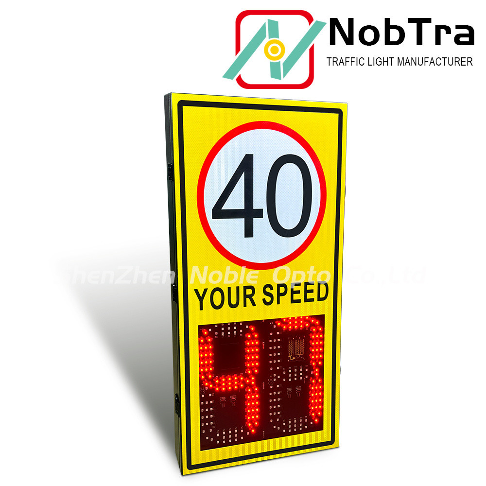 Solar Powered Radar Sign with Temperature Display