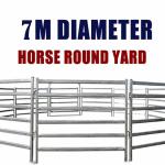 40x40x1.6mm Galvanized Round Pen Fence Panels Horse Corral For Farm