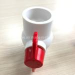Water Irrigation PVC DIN ANSI Plastic Compact Ball Valve Channel Straight