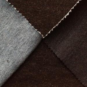 China inclined terry winter knit denim fabric factory