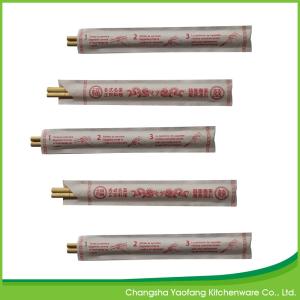 China Moso Round Bamboo Chopsticks Biodegradable Custom Logo 21cm Disposable factory