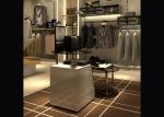 Brand Men's Retail Store Clothing Racks , Luxurious Metal Clothes Rack For