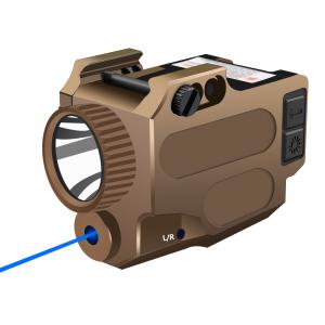 China 500 Lumens Gun Laser Flashlight Combo 405nm Blue Laser Beam For Pistol factory