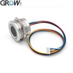Waterproof Fingerprint Sensor Module DC5V Round RGB 200 Capacity