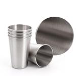 16 Oz Metal Drinking Tumbler Unbreakable Beer Cups None BPA, Metal Shatterproof