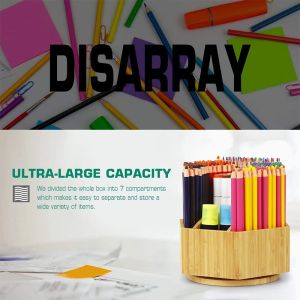 360 Degree Rotating Pen Holder Cute and Creative Storage Boxes Bins for Customer