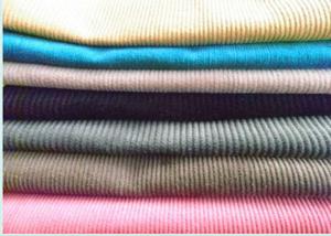 China White Color Yarn Dyed Corduroy Fabric For Pants , 100% Cotton factory