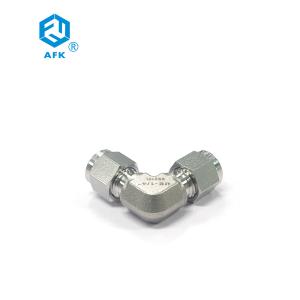 China 3000psig Ss316 1/4'' Ferrule OD Equal Elbow Gas Tube Fitting factory
