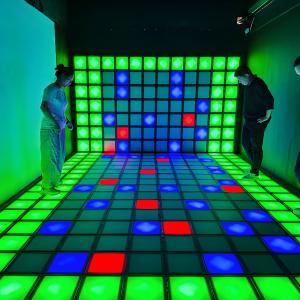 China Popular Amusement Park Equipment Interactive Games Hopscotch Floor Games factory