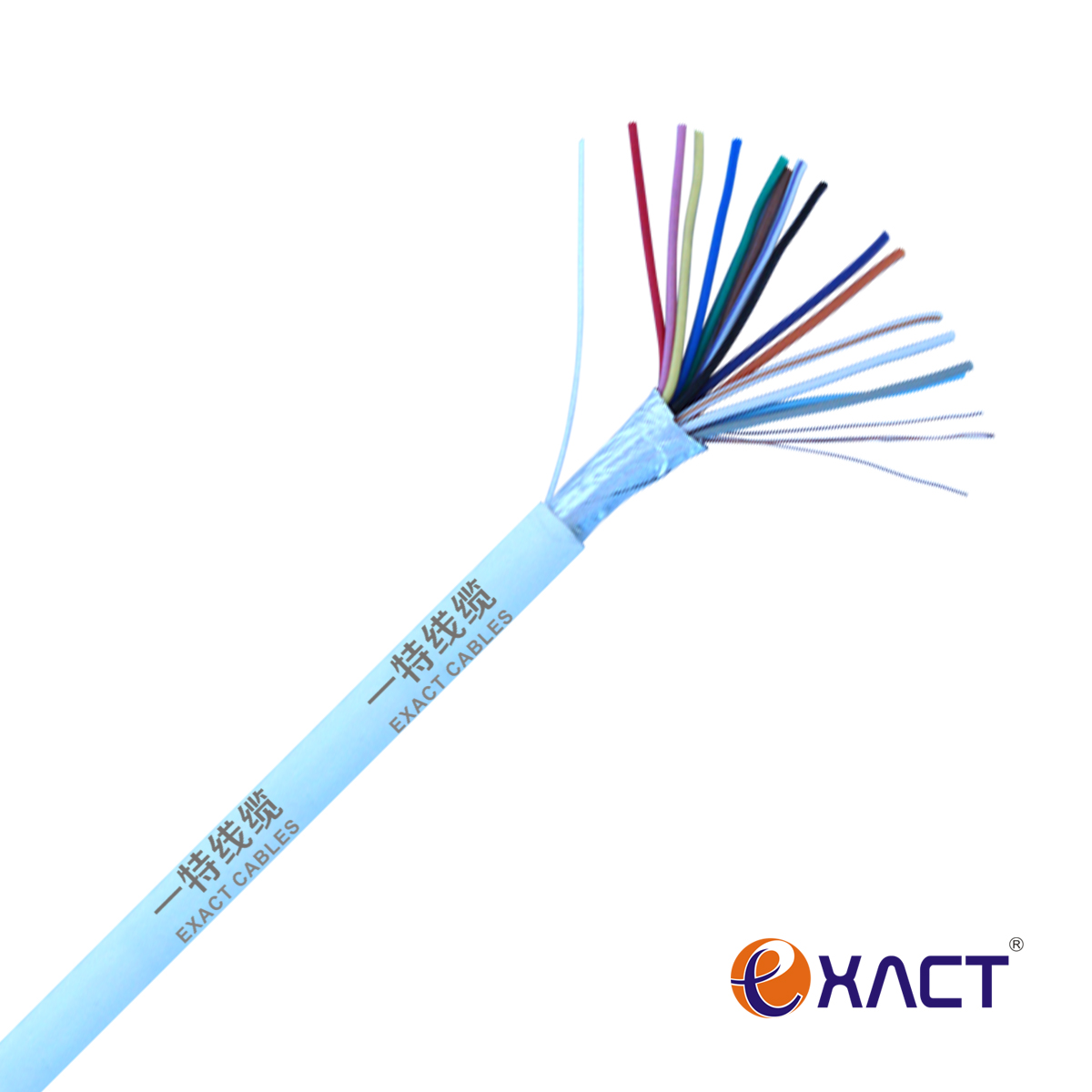 Copper Conductor Shielded Stranded 18x0.22mm2 Signal Control Cable CPR Eca Alarm Cable