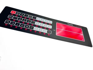 China Self Adhesive Screen Printing Control Panel Overlay Printing For Medical Equipment factory
