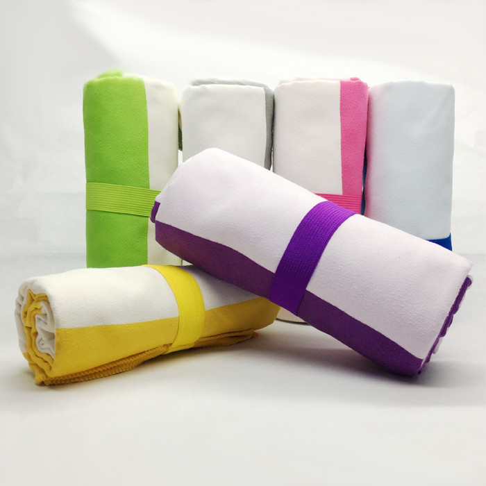 Summer Striped Beach Towel Sublimation Microfiber for Swimming Pool