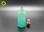 Empty Commecial 50ML Glass Dropper Bottle , Frosted Cosmetic Bottles For