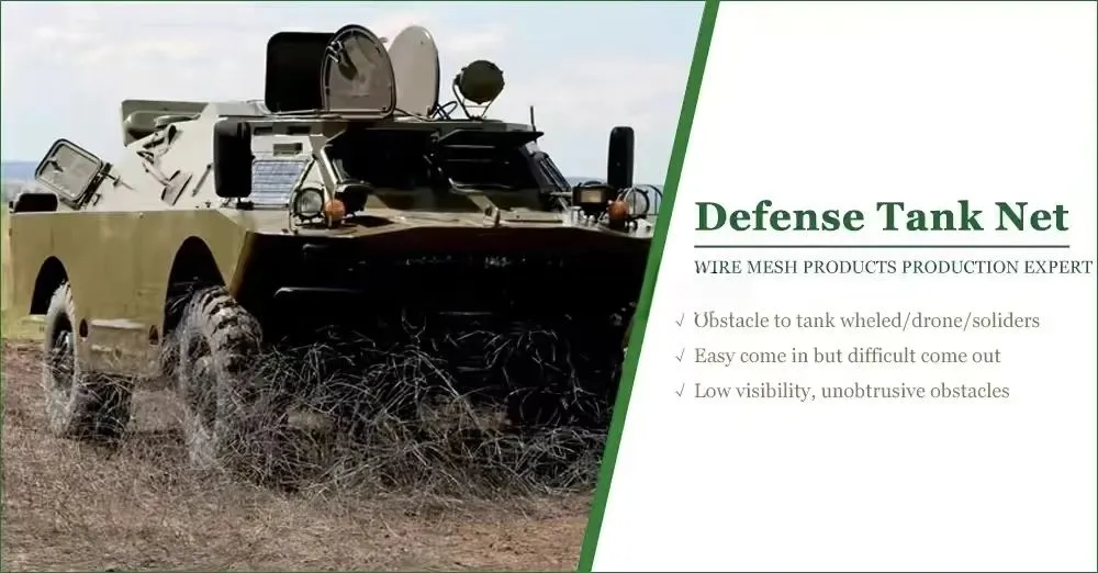 Wire Obstacle Entanglement Trap Anti Tank Barrier Tank Tracks Wound Net