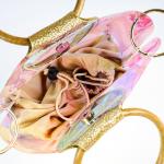 Iridescent Holographic Transparent TPU Cosmetic Makeup Bag