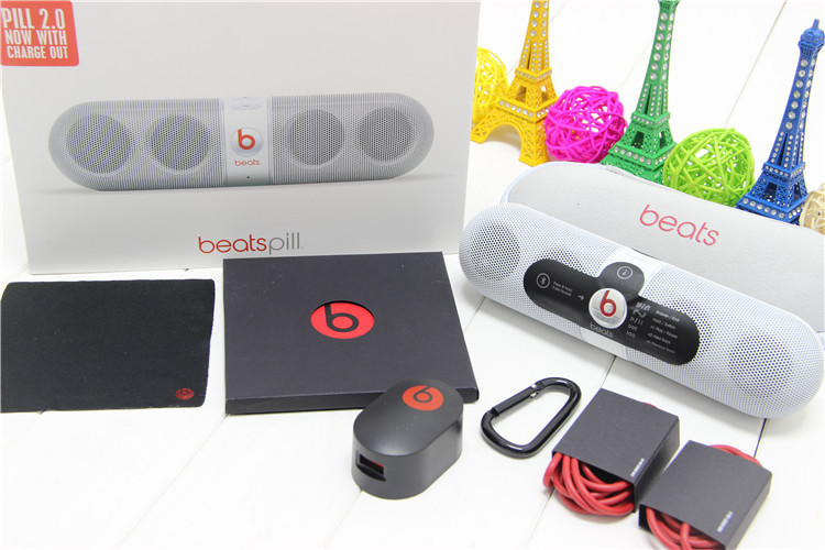 Beats by Dr.Dre Pill 2.0 Wireless Bluetooth Stereo Speaker White Beats Pill 2.0 made in china grgheadset.com