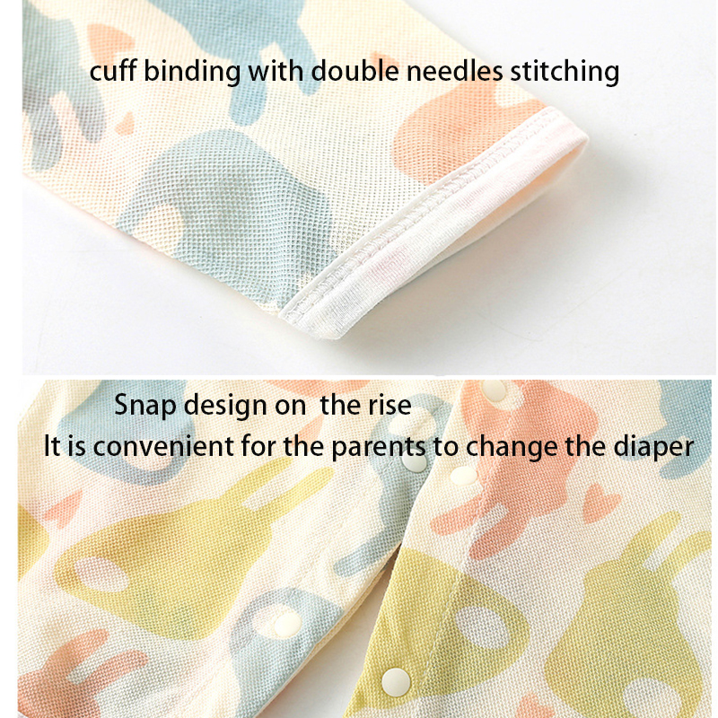 Custom printing with Snap Crotch Baby Bodysuit Romper 100% cotton Baby Romper