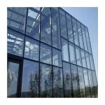 Aluminum Cladding Double Glazed Glass Curtain Wall Modern Waterproof
