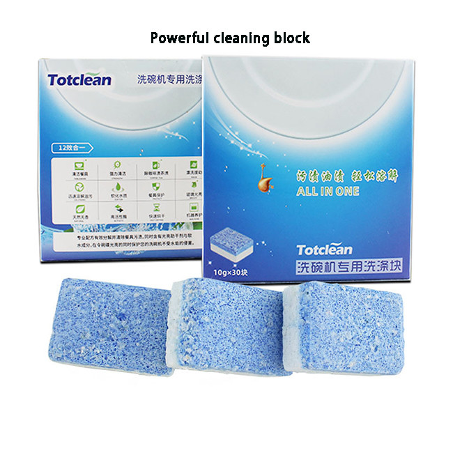 Household Sink Dishwasher Sustainable Dishwasher Tablets Degreasing Formula Washing Block