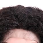 Short Straight Virgin Hair Lace Wigs No Shedding Without Chemical Processed